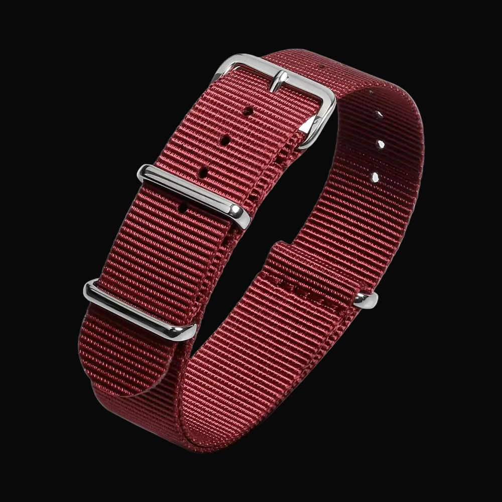 20mm Maroon Paratrooper NATO Military Watch Strap