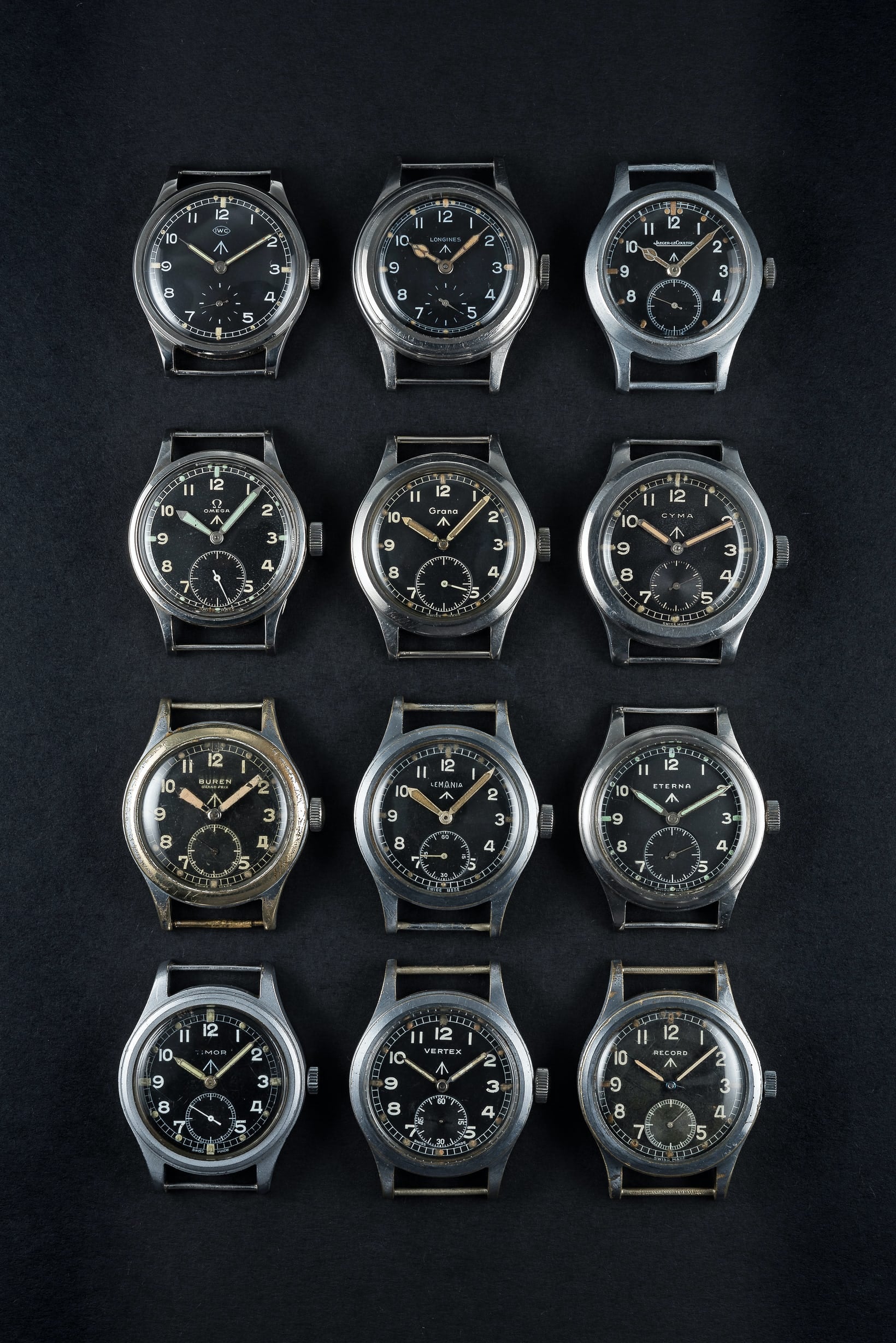 MWC 1940s/1950s "Dirty Dozen" Pattern General Service Watch with a Mechanical Quartz Hybrid Movement