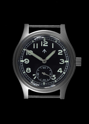 MWC 1940s/1950s "Dirty Dozen" Pattern General Service Watch with Box Sapphire Crystal and Automatic Self Winding Mechanical Movement
