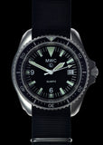 Current NATO Pattern Quartz Military Divers Watch with Ceramic Bezel Insert, Sapphire Crystal and 10 Year Battery Life - NATO STOCK NUMBER NSN 6645-99-157-3496
