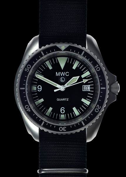 Current NATO Pattern Quartz Military Divers Watch with Ceramic Bezel Insert, Sapphire Crystal and 10 Year Battery Life - NATO STOCK NUMBER NSN 6645-99-157-3496