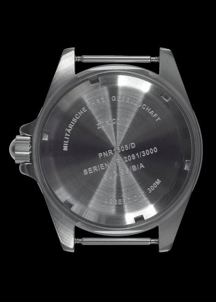 MWC 300m / 1000ft Stainless Steel Quartz Military Divers Watch with 10 Year Battery Life