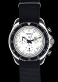 MWC NATO Pattern Stainless Steel Military Pilots Chronograph with Sapphire Crystal and Swiss Ronda Movement- 12 Hour GMT Bezel
