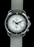MWC NATO Pattern Stainless Steel Military Pilots Chronograph with Sapphire Crystal and Swiss Ronda Movement- 12 Hour GMT Bezel
