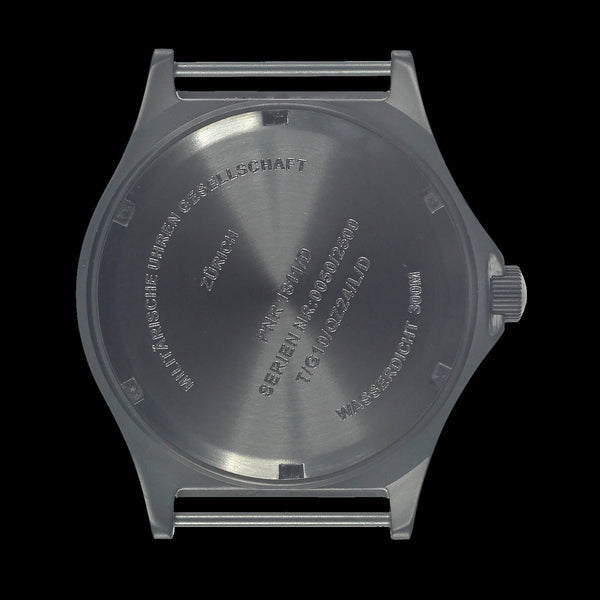 MWC Titanium General Service Watch, 300m Water Resistant, 10 Year Battery Life, Luminova, Sapphire Crystal and 12/24 Dial Format (Date Version)