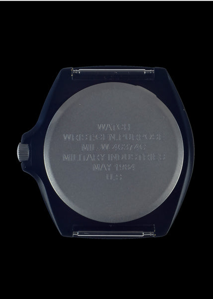 MIL-W-46374C 1980s U.S pattern Military Watch  in Black on a Nylon Webbing Strap