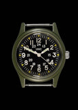 MWC Classic 1960s/70s Pattern Olive Drab Vietnam Watch on Khaki Strap